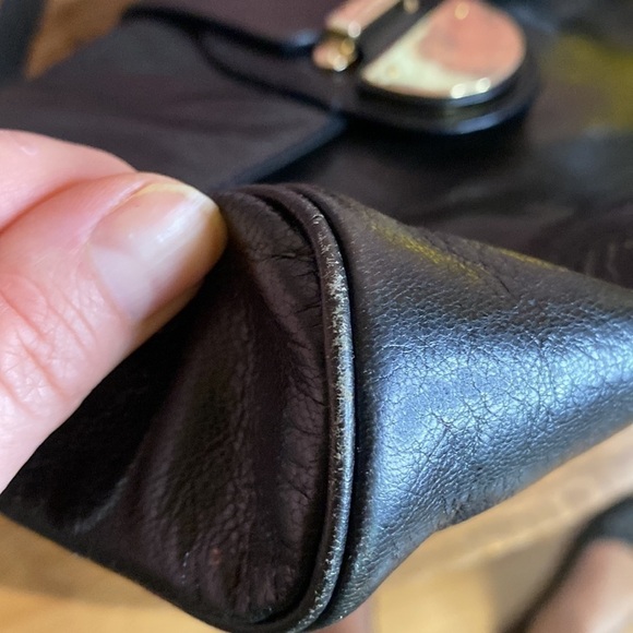 Cole Haan Black Leather Shoulder Bag - Picture 16 of 17